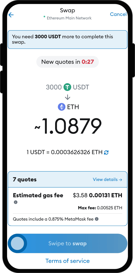 Swap Your USDT for OutPost